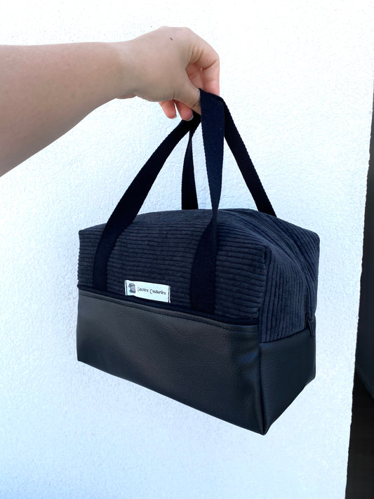 Lunch Bag Velour Sombre
